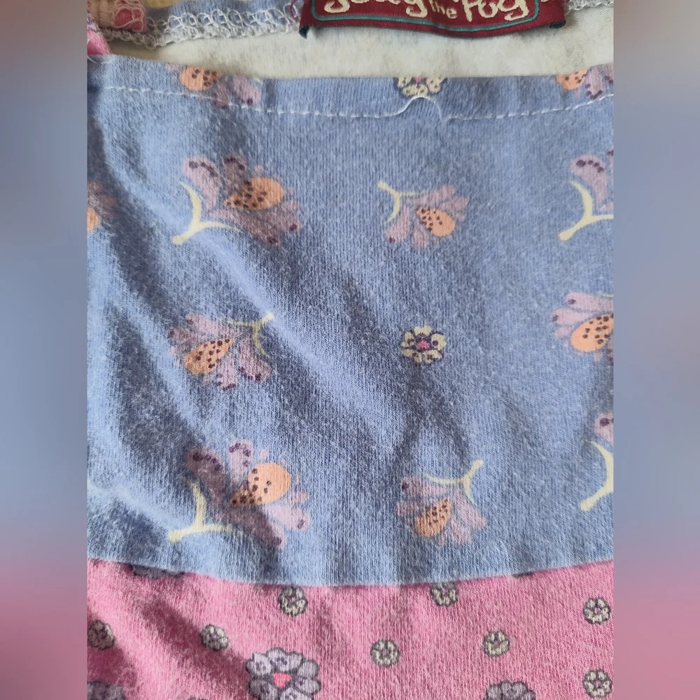 Jelly the Pug Dress Size 2t Sleeveless Butterflies Lovebirds Pink Purple… - Picture 5 of 8